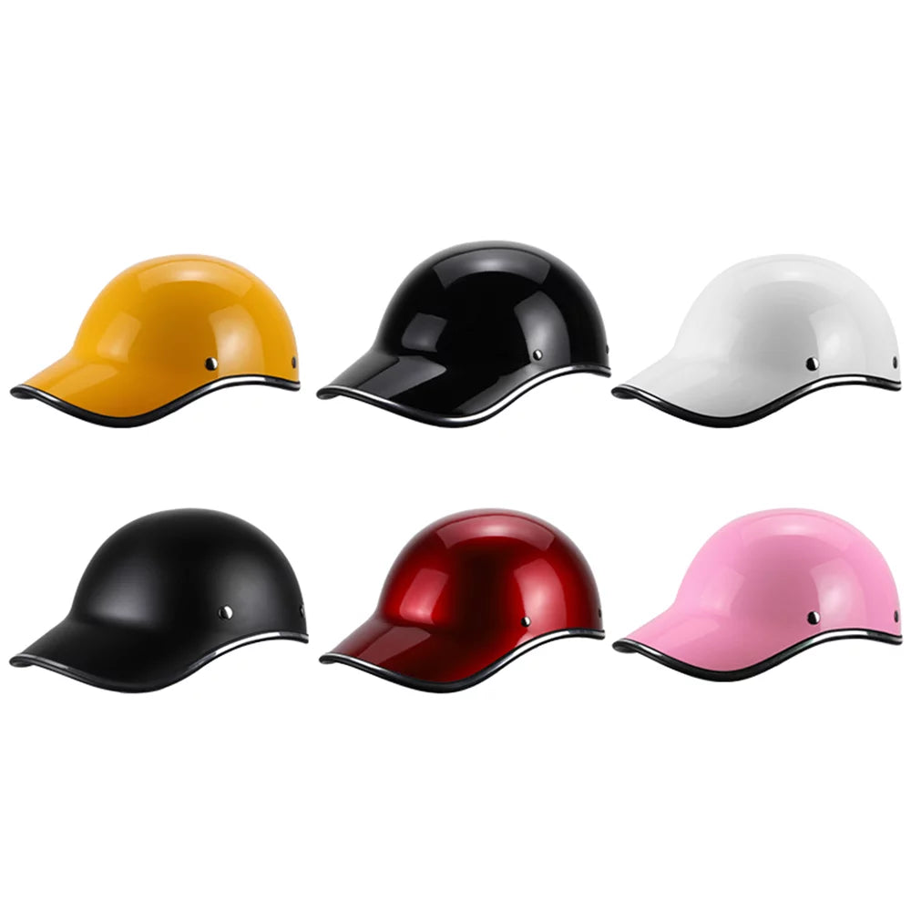 Baseball Helmet Men and Suitable Bike, for Cap for Adults - Women Motorcycle, Half and