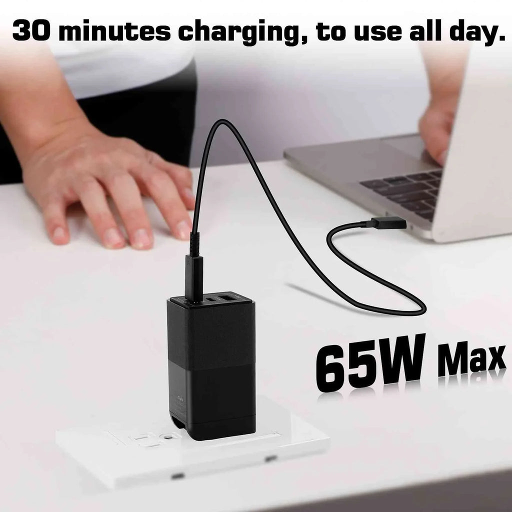 High-Speed Dual Oppo Ace, Youth/Reno3 with MacBook, Travel Charging Google 65W & with Reno3 Compatible Ports iPhone, 5G/A91/K5/Reno 3 Deck Steam Fast Pixel, UrbanX USB-C Galaxy, USB Charger