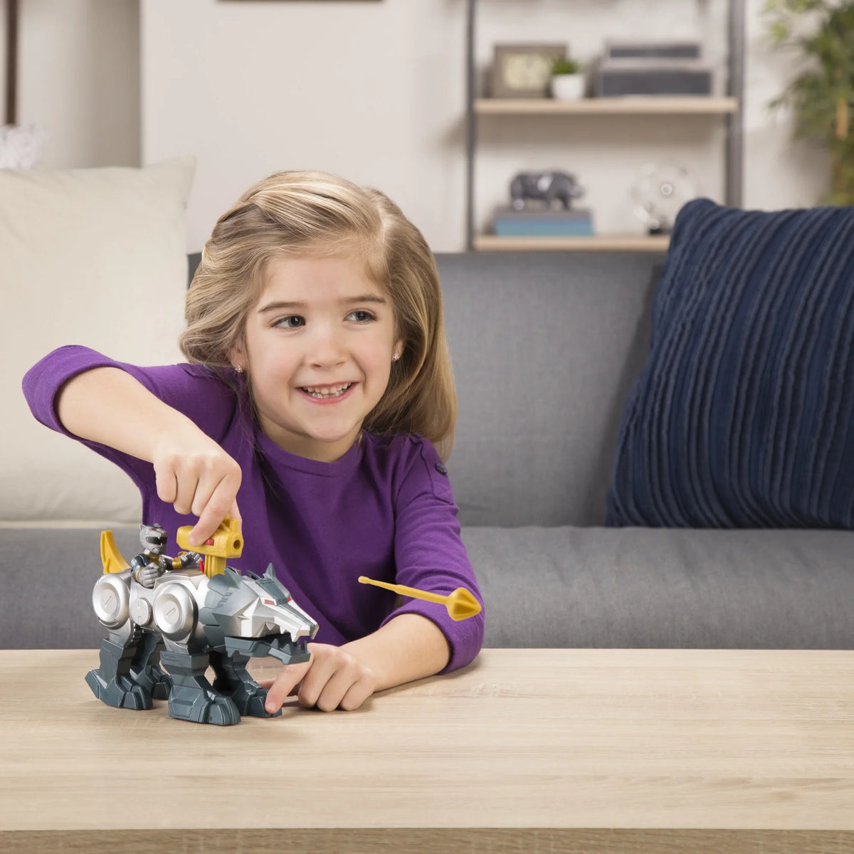 Figures Ranger Wolf Silver Power Heroes 2-Pack Zord and Rangers Playskool