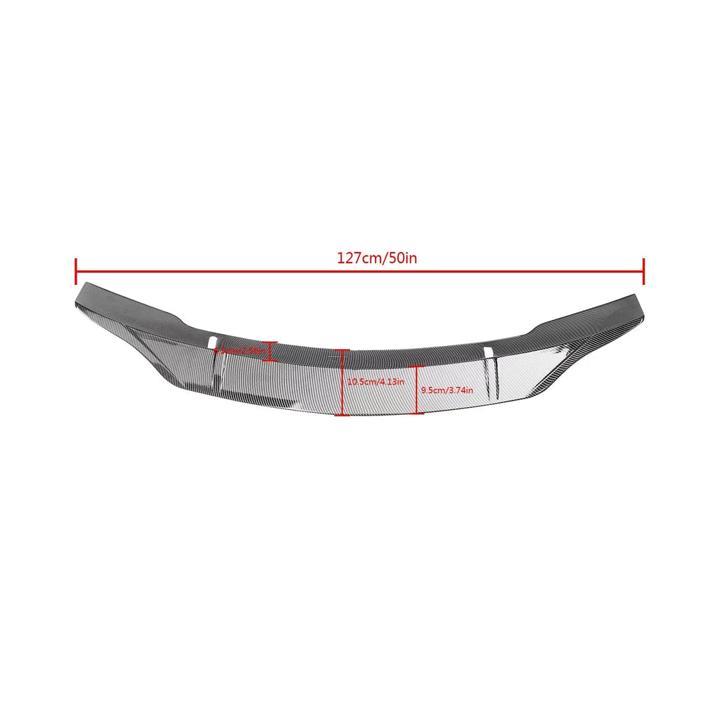 Rear W204 Trunk Style S Wing 08-14 Fiber for C63 C250 C300 NINTE Benz Spoiler Carbon Mercedes