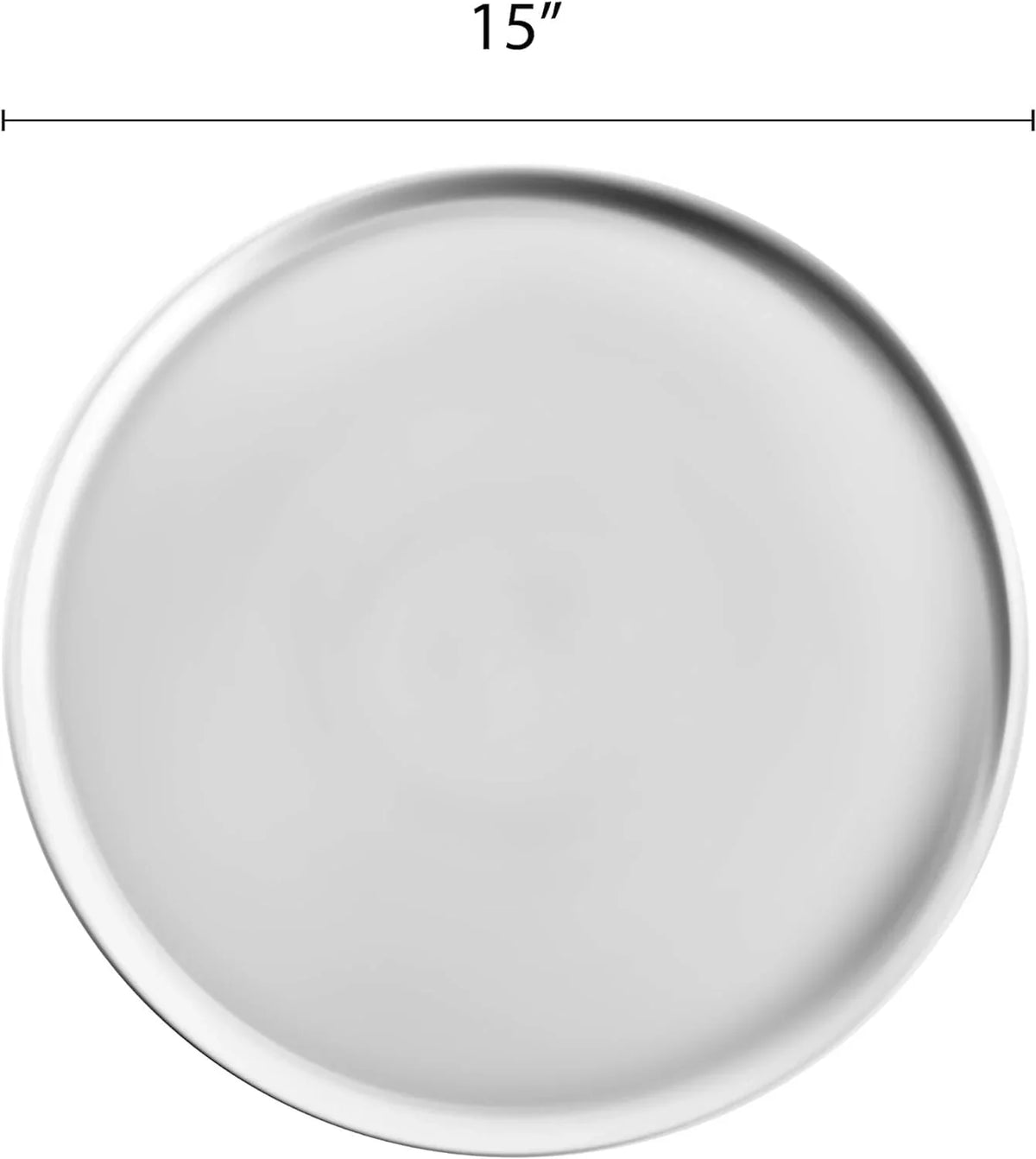 Round 6 TrueCraftware- Tray Pan Kitchen 15” Tray Restaurants Pizza of Coupe Style Bakeware Pizzeria for Pizza Pan Baking Tray Pizza Round Home Baking Aluminum Tray Set - &