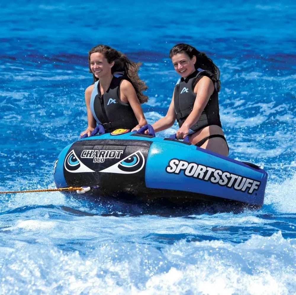 Boat Duo Lake 53-1982 Double Towable Chariot Rider Airhead SPORTSSTUFF Tube