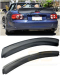 MX5 Black Rear NB Mazda Spoiler | Trunk 1999-2005 Bunny EOS Style Fiberglass Miata Rocket for Lid Wing Primer Replacement