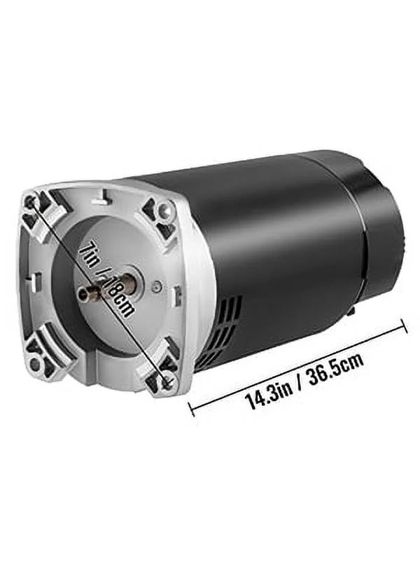 Motor, , Motor 7.88/15.5 230/115 Replacement rpm, 1.1 Factor, Pool 1.5 Service amps, Enclosure, Square Motor, ODP PSC, volts, Flange VEVOR Pool 1 Pool Frame, Pump speed, 3463 Kit 56Y Swimming