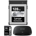 CFexpress Card 128GB 2 CFexpress Type Series SILVER and Lexar Card Card Professional 520 128GB Gen LCXEXSL128G-RNENG Type 1667x LRW B/SD SDXC B USB Memory with Memory Bundle Reader 3.2