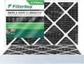 Eliminator 8 Activated (5-Pack) Furnace Carbon 16x30x1 HVAC with MERV Air Filters Filterbuy Odor Pleated AC