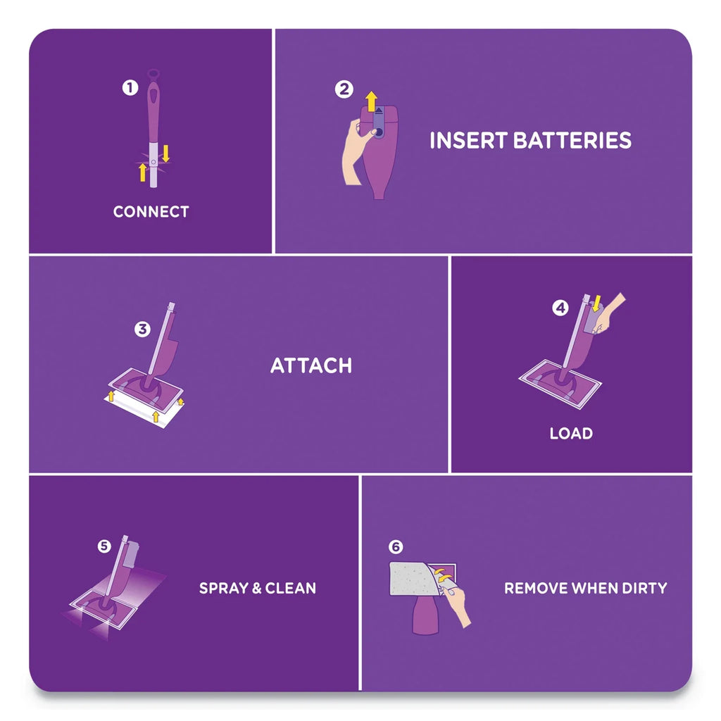 Multi-Purpose 42 Fresh oz. Floor Scent, Cleaner Window Pack Swiffer with 4 WetJet Open Refill