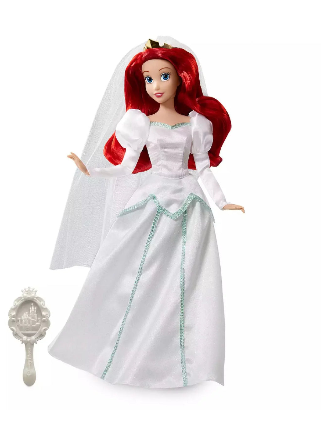 Princess Doll Wedding New Ariel Classic Box Disney with with Brush