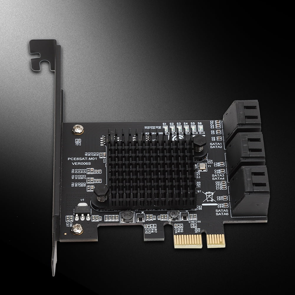 HDD Expansion PCI Card Jadeshay USB, 6-Port Card Compatible,3G Riser SATA 3.0 1.5G Card