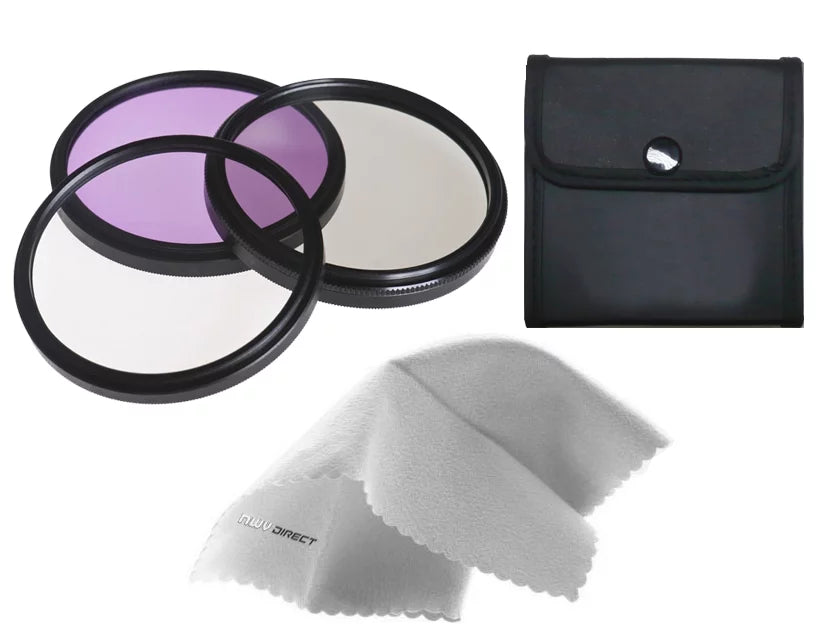 Grade Lens Microfiber (37mm) Kit Direct Multi-Threaded, High HDR-UX5 Filter Handycam 3 + Cloth. Cleaning Multi-Coated, Piece Sony Nwv