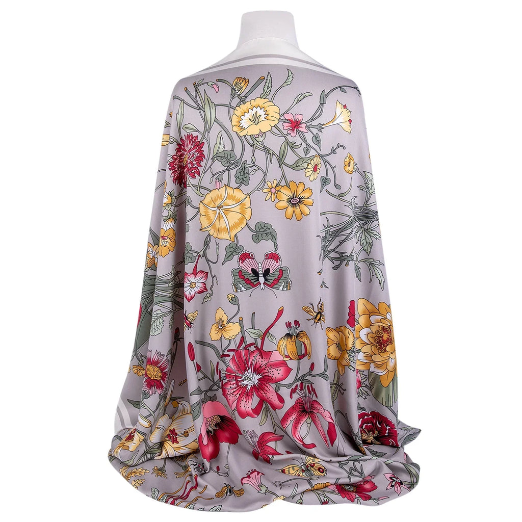 130 for Fashion Shawl for Women Wedding cm) Shawl 51x51'' GOODS Silk Wrap Travel Scarf and Beige Evening Shawl (130 Tops STP Botany *
