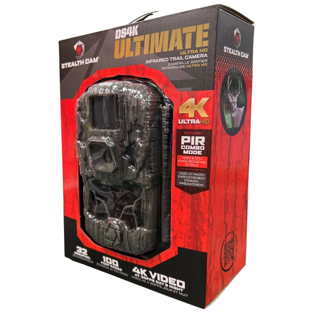 Ultimate Video 4K Monitor 32MP 30FPS, Trail Cam Hunting Stealth DS4K
