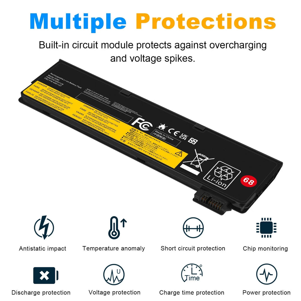 45N1125 T440 For 24Wh L450 T470P T460 T560 Battery ThinkPad 45N1130 L470