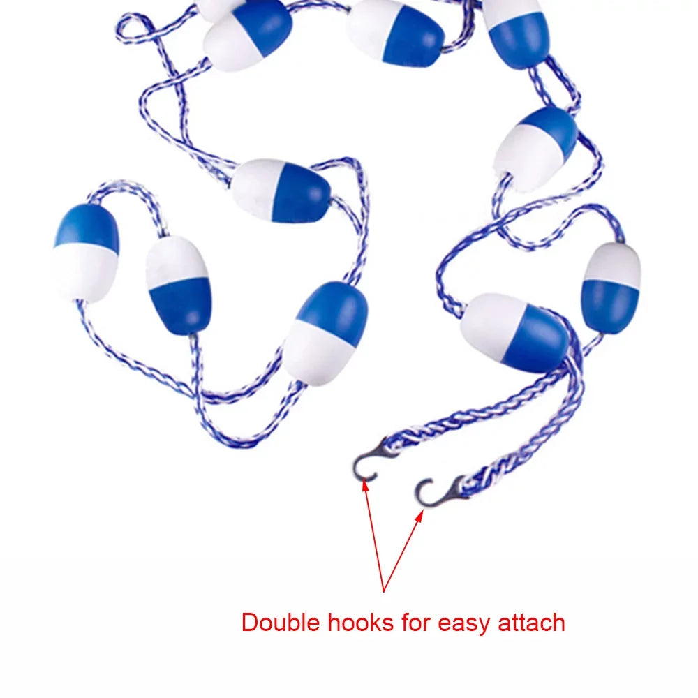 5m Pool White 16.4 Float Pool Lines / Safety Pool Rope ft Divider Blue Safety Lin Festnight Divider Cordon Lane and Rope
