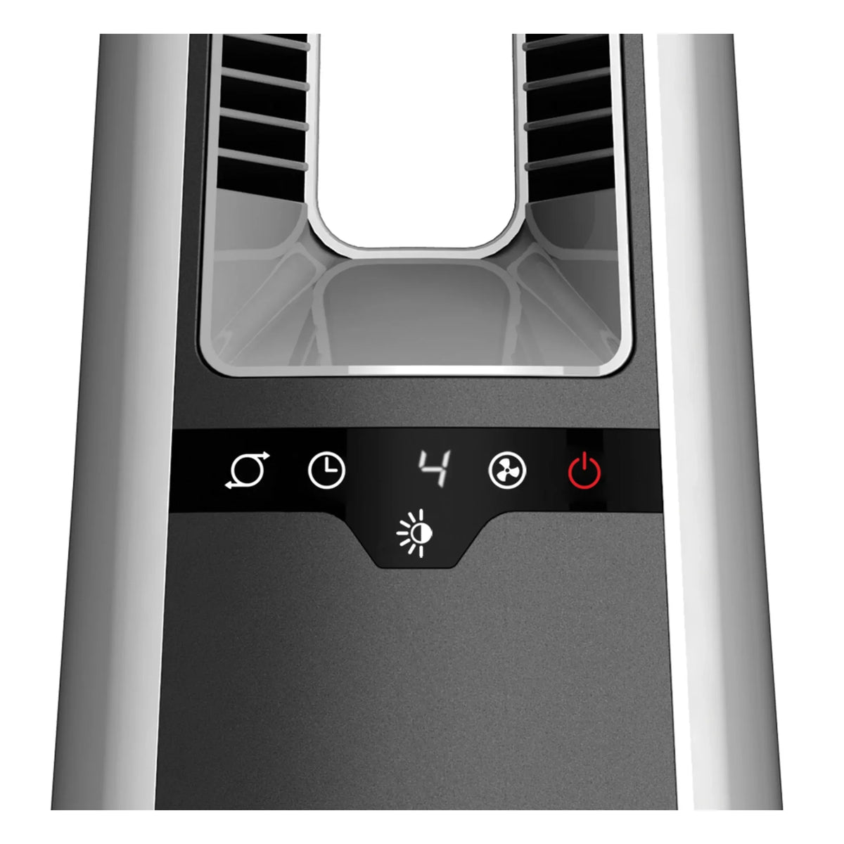 Timer Oscillating Fan Tower Bladeless Lasko and 36" AC615, 4-Speed with New Remote, Gray,