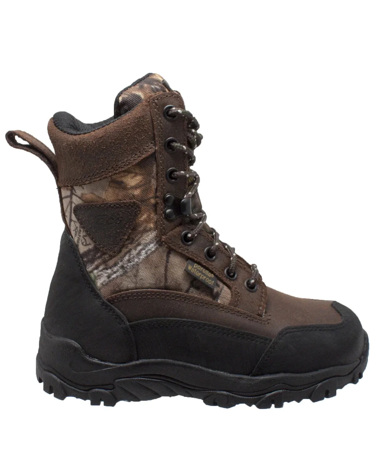 Camping D) Hunting AdTec Hiking Childrens Camo Shoe 8" Hiker Waterproof Boot (2