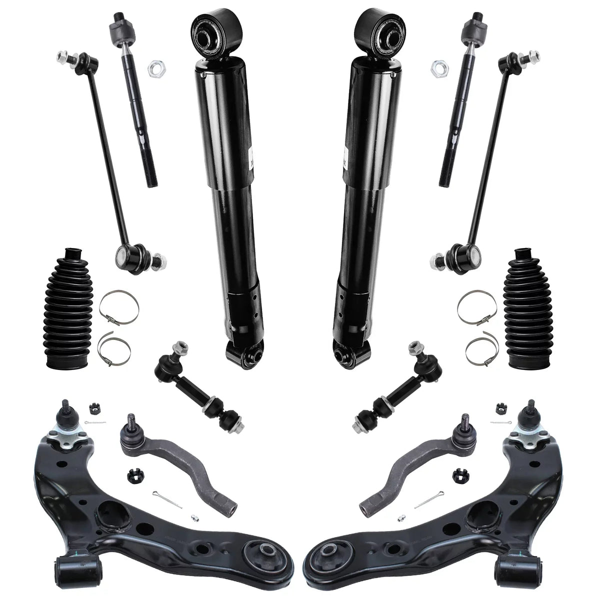 2011, 2008 16pc Sway 3.5L 2 Bar RAV4 for Struts, Ball Suspension 4 - 2 Detroit Tie Toyota Lower Boots Control 2 2 4 Links, Arms Ready Shocks, Kit Joints, Axle & 2006-2012 Rods, 2007 2010 2009