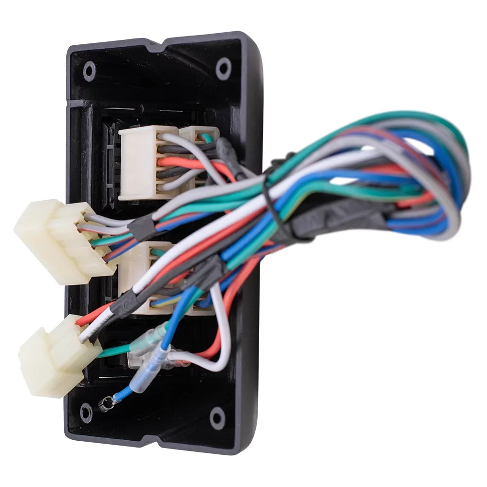 Horizontal Replacement with Design Switch Window and Pickup Power with Truck Van SUV Universal Bezels Brock Car Compatible Kit Wiring 4 Door