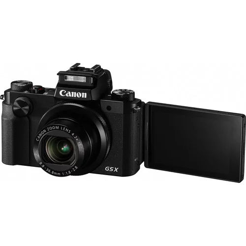 Card, G5 Kit (0510C001), Soft Reader, Digital Strap, Bag, Memory Deluxe Card Flex 64GB (International Cleaning Canon X Tripod, Hand Wallet, Model) Camera PowerShot