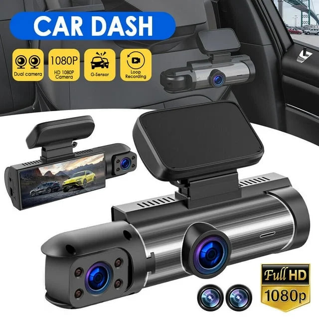 Vision Camera Xhy Motion Driving Recorder HD or Dash Car 1080P Lens Inside G-Sensor, Dual Cam Detection Video Front Night DVR