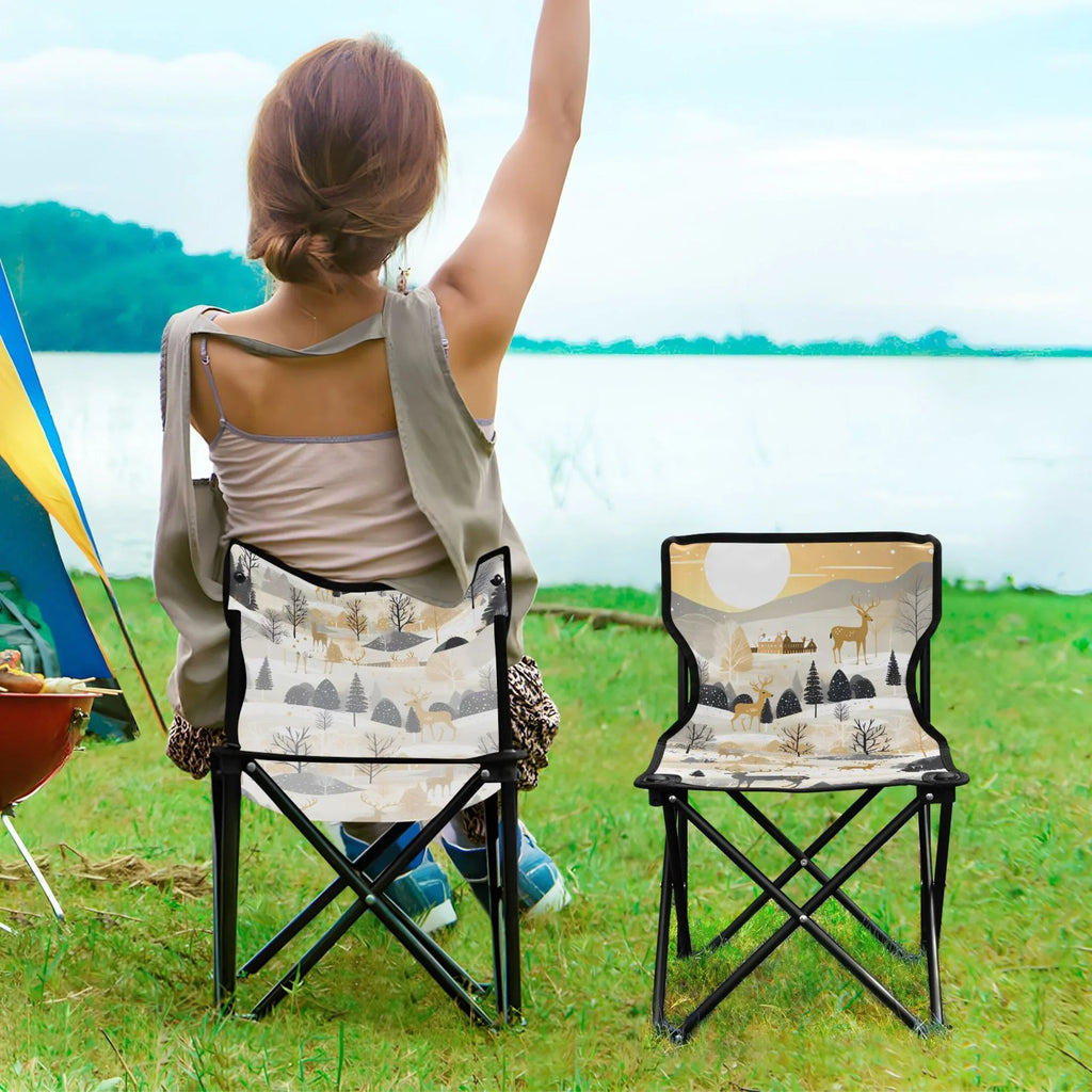 Bag Lawn Forest Golden Chair Chair Chair Beach Carry Camping Portable Kids Folding Deers in Chair Small with Fishing Outdoor for