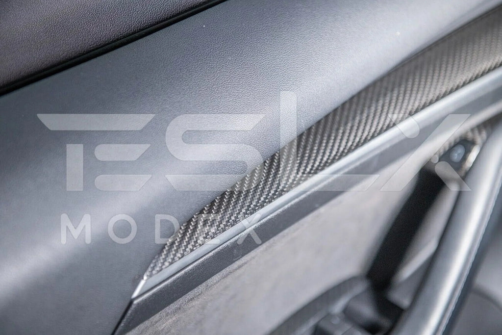 CARBON Front 2020-Up design FIBER 2020-2023 Panel Factory TESLA Door Trim Interior Replacement For design Y Pair 3 Cover & Style