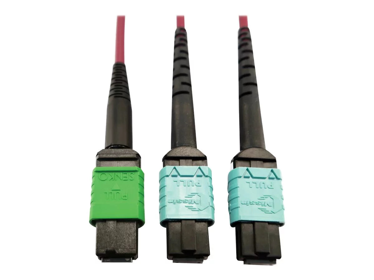Multimode m - Lite m - (F/F), optic / to (F) MTP/MPO/APC 16F Eaton 50 Optic MTP/MPO-APC 3 MTP/MPO/UPC - Network 125 multi-mode Fiber 50/125 - 12F micron (x2) - Series (F) Tripp OM4 to multi-mode Magenta, Cable, 400G MTP/MPO-UPC fiber - cable 3 Plenum