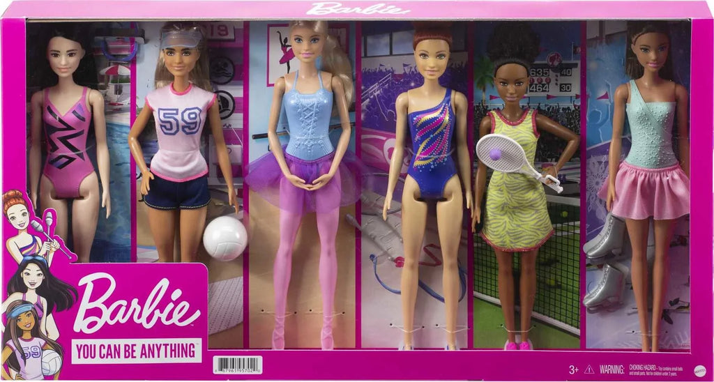 Related Career Doll Pack, Barbie Set Doll 6 with Accessories & Careers Outfits Collection