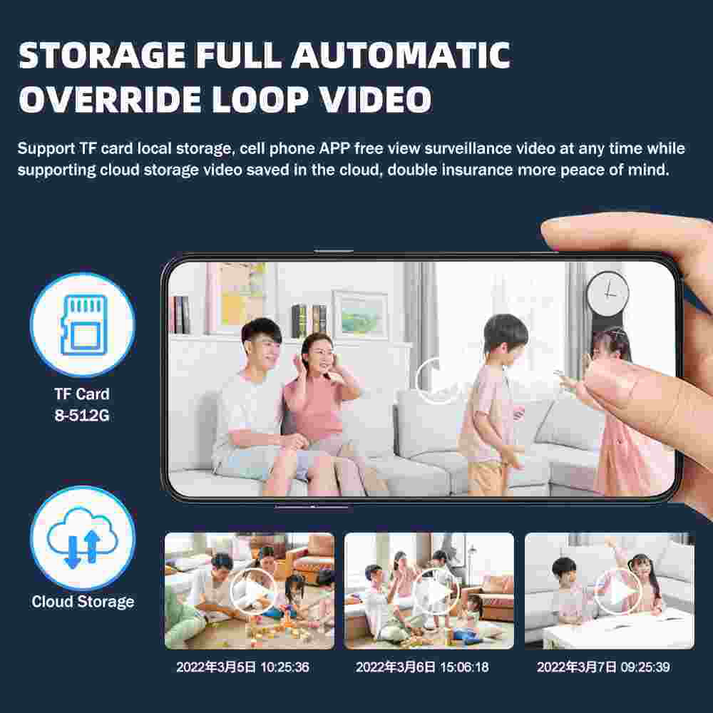 with Home Motion Kepeak Clear Bulb Detection, Camera, Cameras Security Vision WiFi