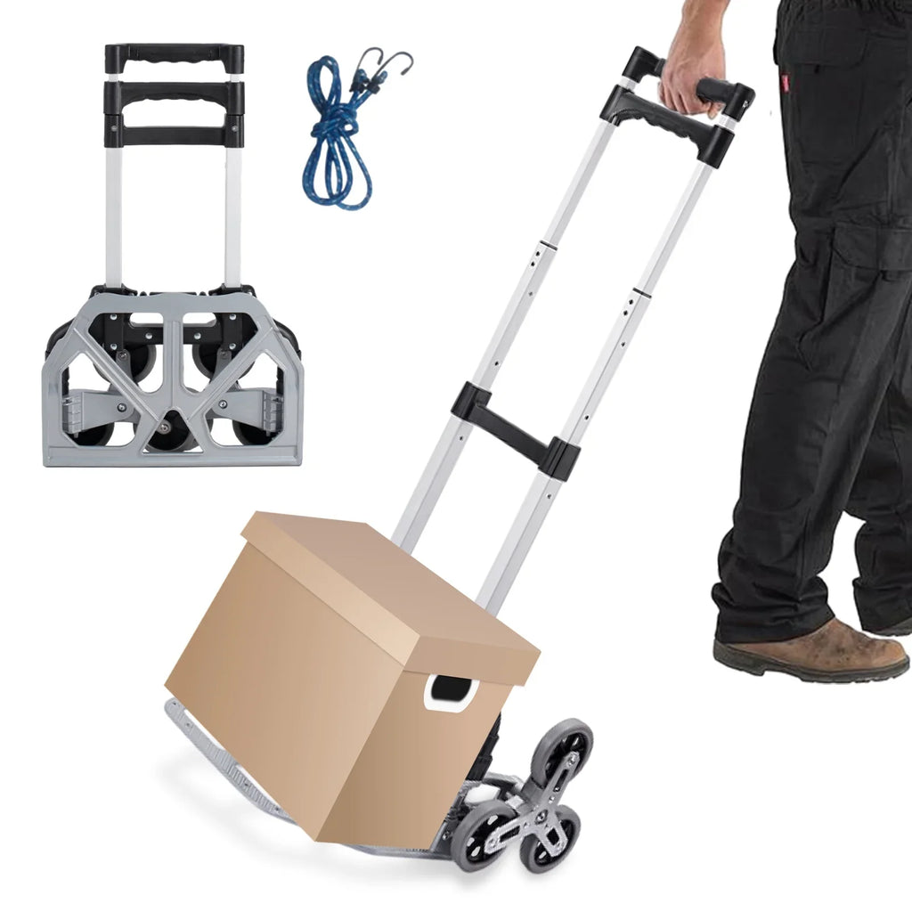 Distribution Warehouse Luggage, Truck Travel, Workplace, Shopping, For Stairs Dolly With Collapsible For Trolley Duty TOPATY | Moving Wheels Portable | Moving, Folding Heavy