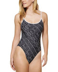MULTI BLACK Calvin Logo Lingerie US X-Large Klein One-Piece Swimsuit,