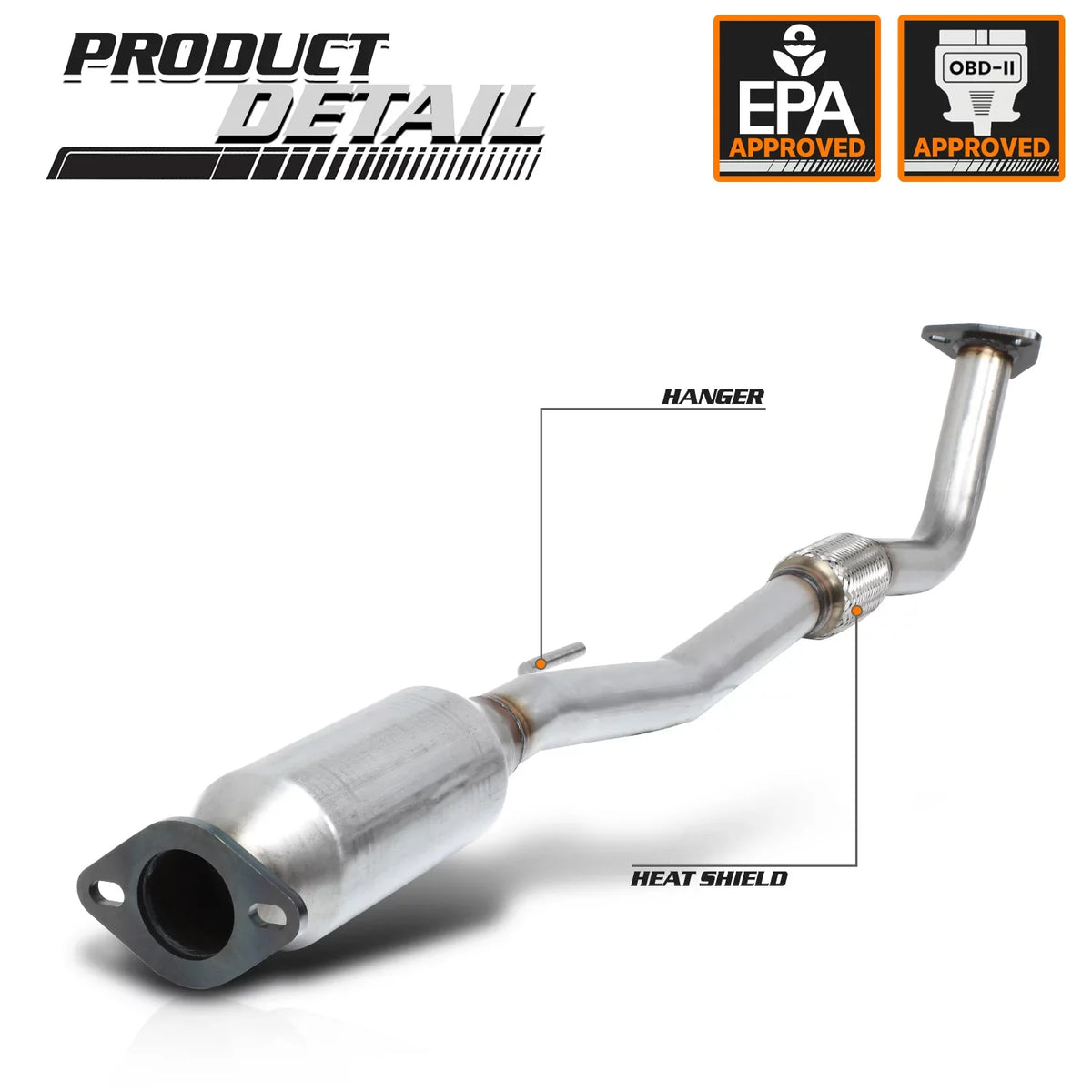 Camry/Solara Toyota Down M-AUTO Converter Exhaust I4 1998 Pipe 2001 1999 For 2000 1997 Catalytic 2.2