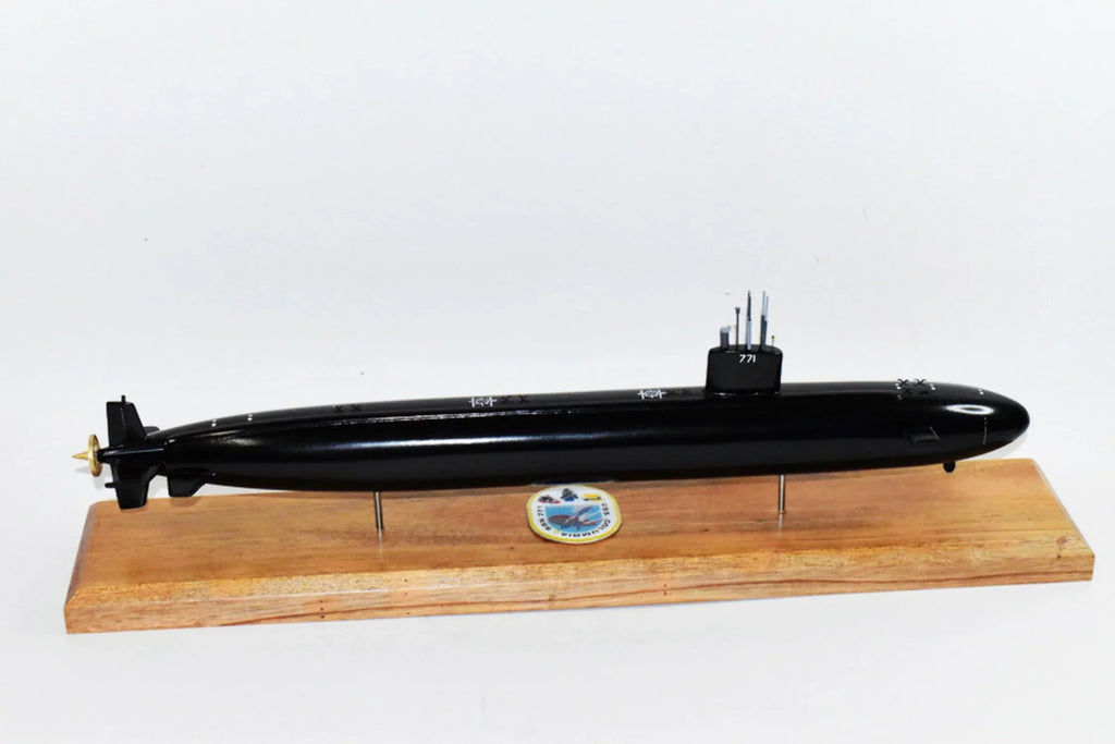 USS Model,Mahogany,20 Hull) Submarine Columbia Class inch,LA (Black Model,Navy,Scale SSN-771