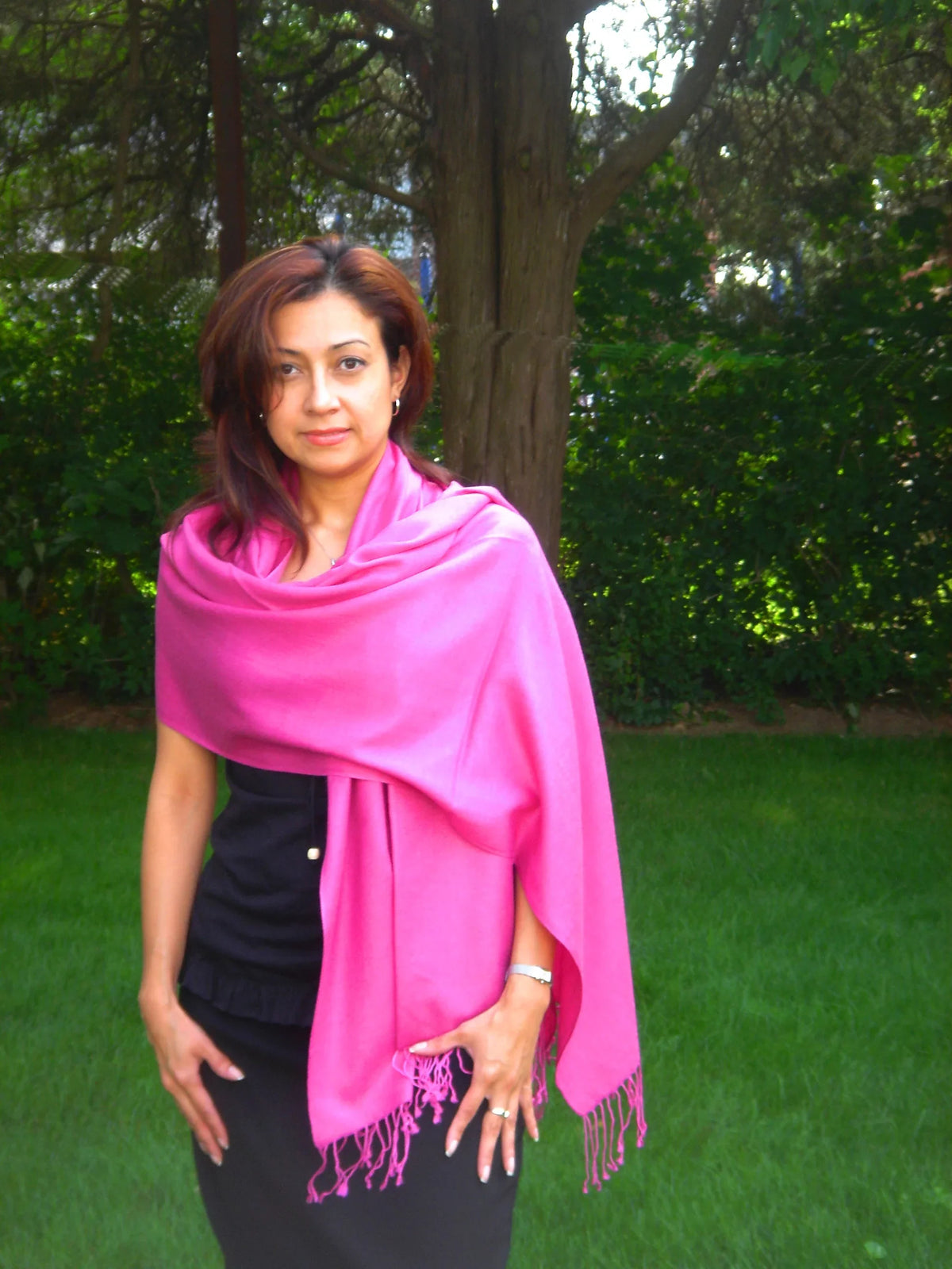 (Hot Scarf/Wool/Silk Shawl) Regular Pink Shawl/Shawls/Scarf/Scarves/Wrap/Stole/Muffler/Cape/Ruana/Blanket/Throw/Pashmina Shawl/Cashmere