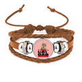 Jewelry Tap Sport Ornament Bracelet Fashion Cat Leather Shows Wristband Art Deco
