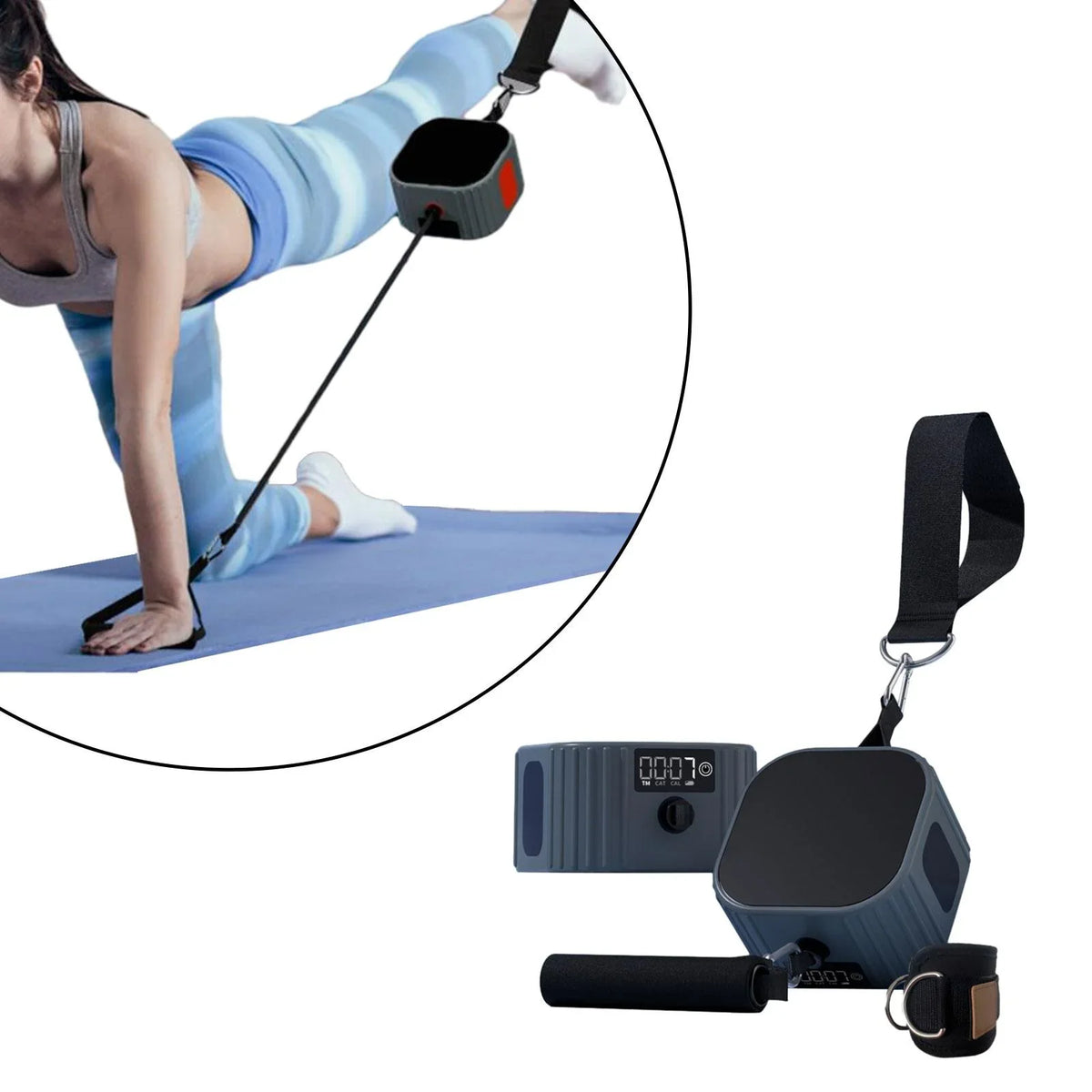 Resistance Equipment for Multifunctional Training AMLESO Blue Equipment Yoga Dark Strength Strength Fitness Training Full Machine Trainer Body