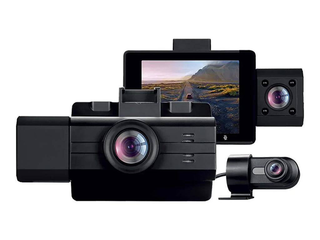 2K with Edition Dash Adesso G-Sensor View, View GOSP32G Surveillance by Rear Cam Pro Front 3-Channel Angle View, Cabin Wide - - myGEKOgear Scout