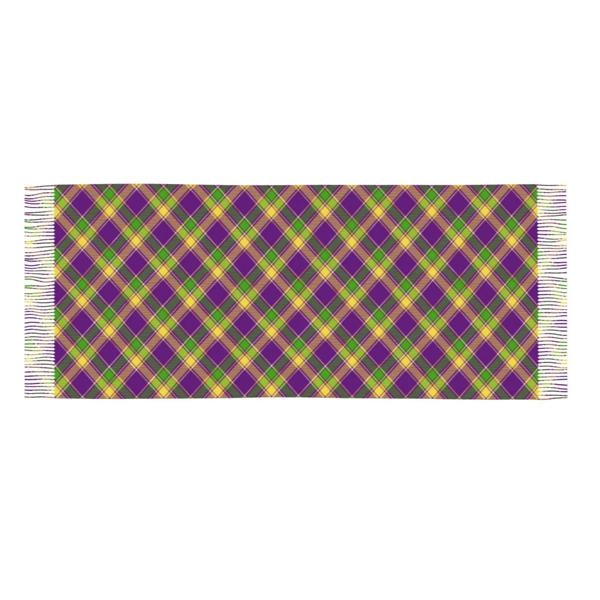Art Bingfone Plaid Mardi Scarves Scarf Women Gifts- Large Print Gras Cashmere Wrap Soft Elegant Warm Shawl Winter For Feel