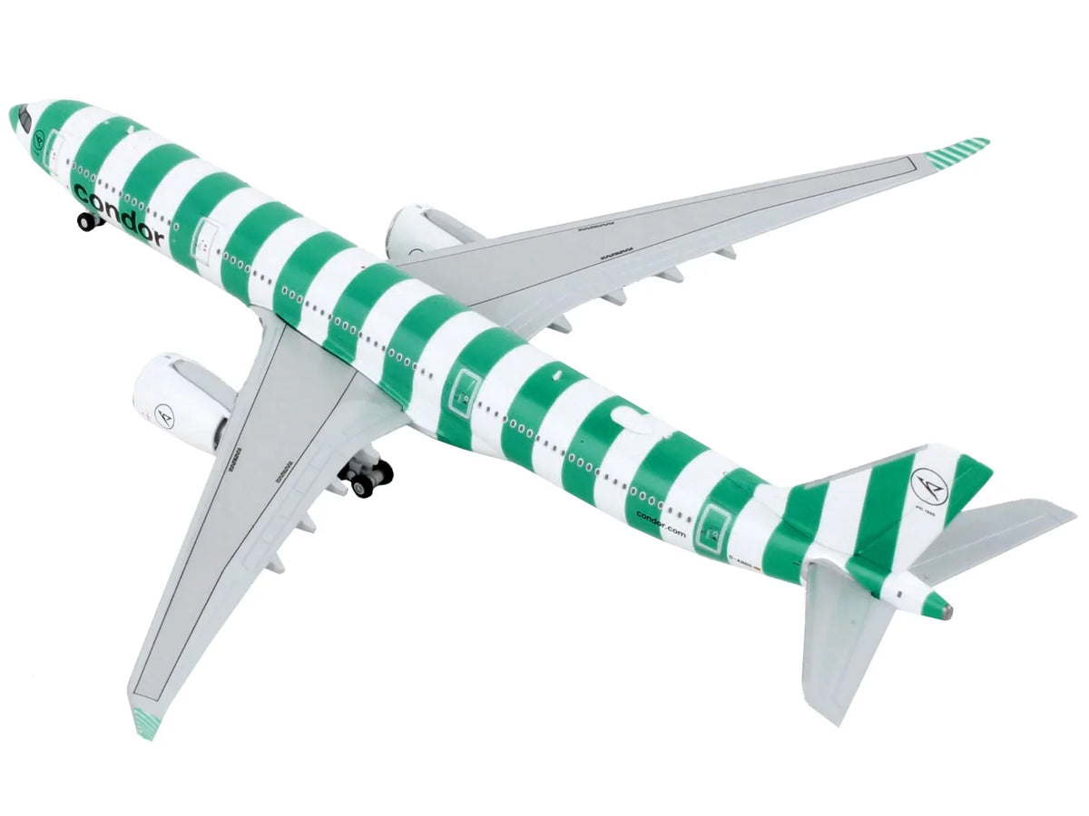 White by design Aircraft Airbus Stripes A330-900 Airlines" Airplane Diecast 1/400 and "Condor Green Commercial GeminiJets