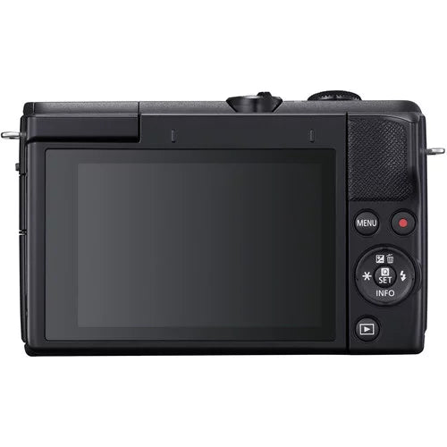 Lens 128GB Digital Mirrorless Camera Canon Kit 15-45mm M200 with + EOS (Black)