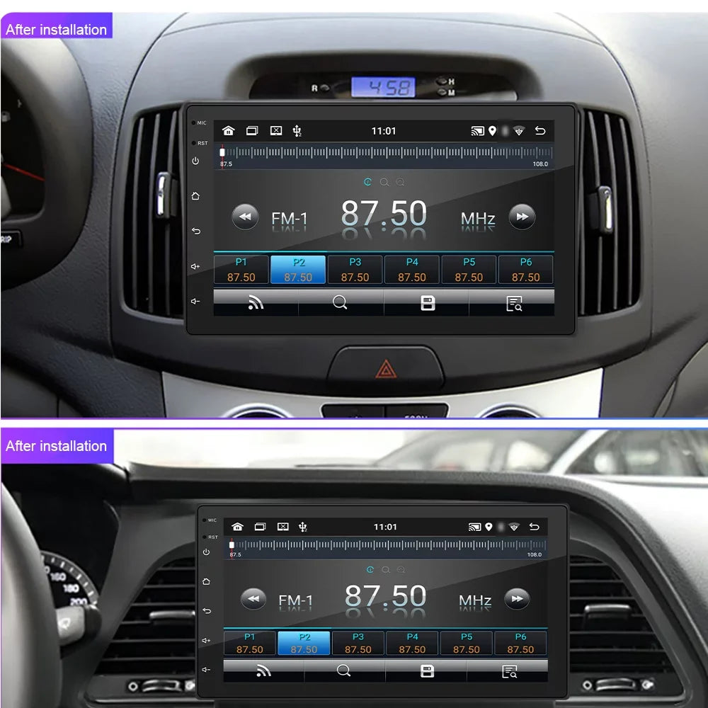 Control Din Wheel Picture/Steering 7 WIFI/AUX/U-Disk/Phone Inch GPS Support Car with Calling/Reverse Navigation with Stereo Touchscreen Camera Radio Link/Hands-Free Backup Double 11 Android Docooler