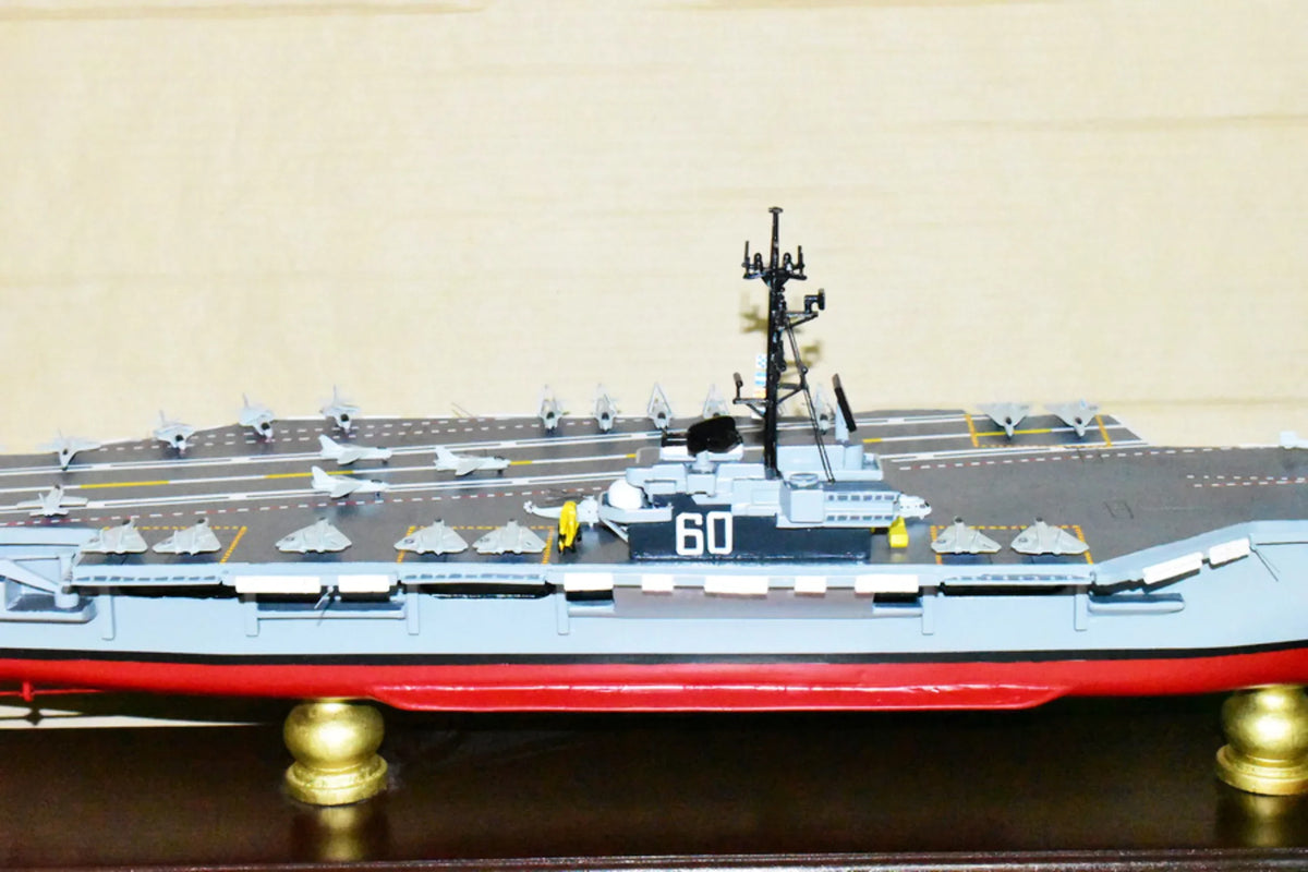 Aircraft CV-60 Model,Navy,Scale Model,Mahogany,Forrestal Class Saratoga USS Carrier