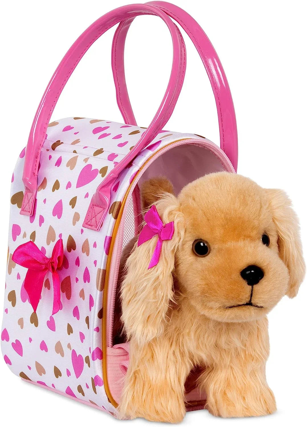 Glam Pups & 8 Bag Print inches by Pink Gold w/Cocker Battat Pucci Heart Spaniel,