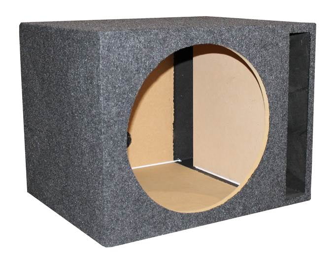 Audio Car Sub Ported Empty Box QPower Single Vented Subwoofer 15" Enclosure