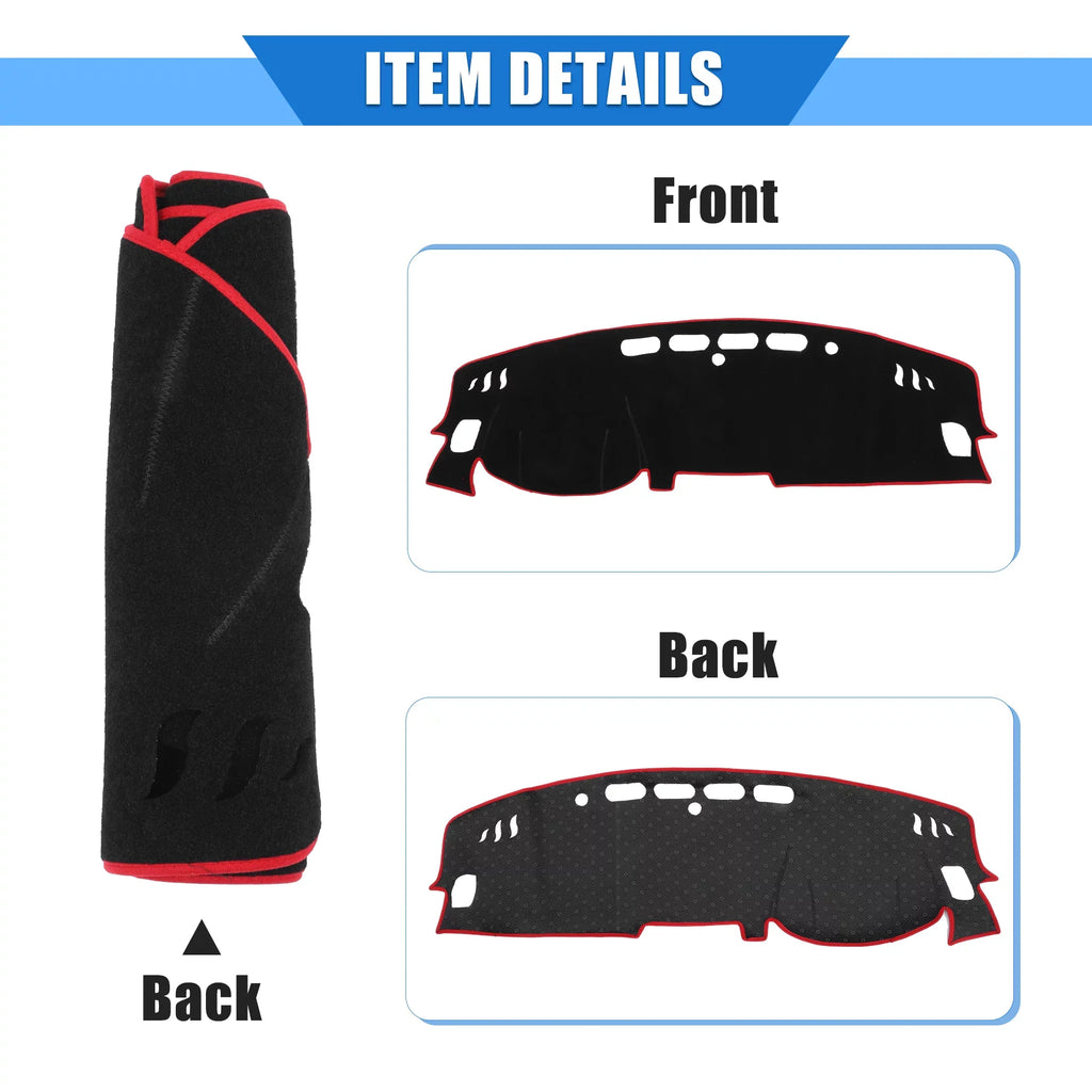 Dashboard Unique Compatible Car Console Nissan Bargains Center Cover Polyester 2019-2020 Altima Red Protective for