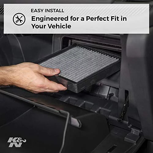 (Grand Vehicle Van, Washable Select K&N Cargo Van) For Filter: & Town Reusable: Air Dodge/Chrysler and 2008-2018 Cabin Country VF2038 Models, Designed Caravan,