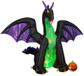 Animated Mixed 11 Pumpkin Yard 1/2' Ice Decoration Dragon Fire Airblown air-filled and w/ Gemmy Media