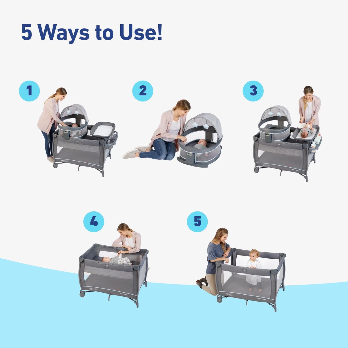 Pack LX Graco Dome Play Maison, 'n Travel Playard, Unisex