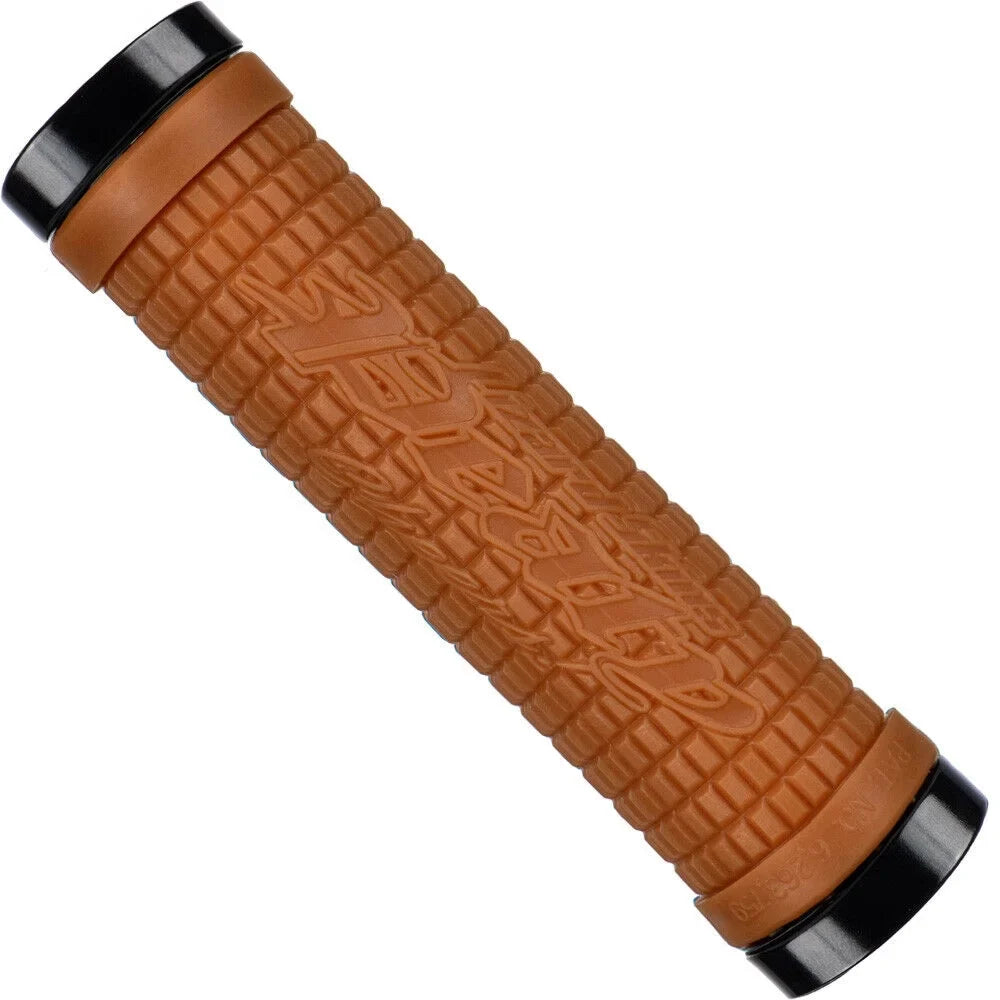 '- Inspired Grip Lizard Lock-On 130mm Length Bike Peat - Skins Steve Peaty