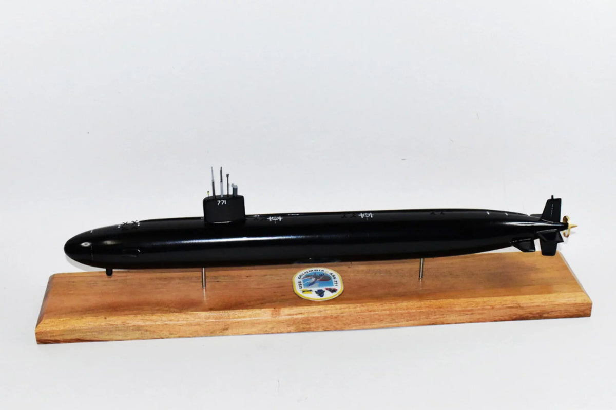 USS Model,Mahogany,20 Hull) Submarine Columbia Class inch,LA (Black Model,Navy,Scale SSN-771